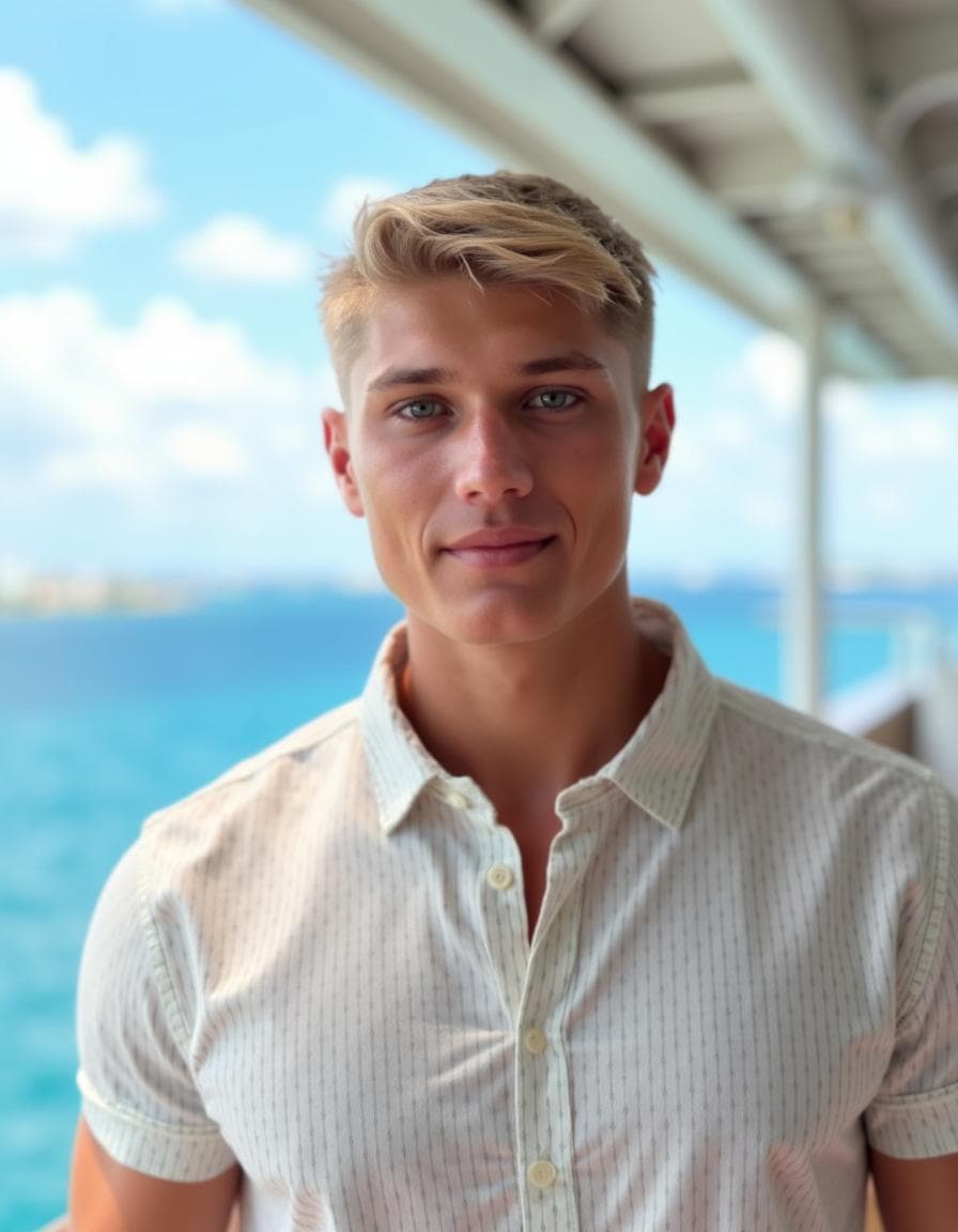 A Travel style AI dating photo, example 1