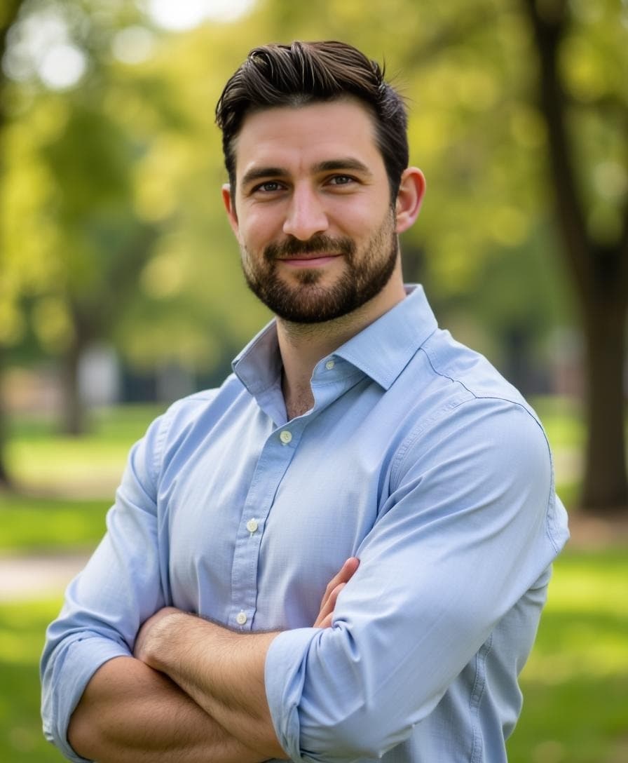 Professional AI team headshot example 9 from the Team2 gallery on Aragon.