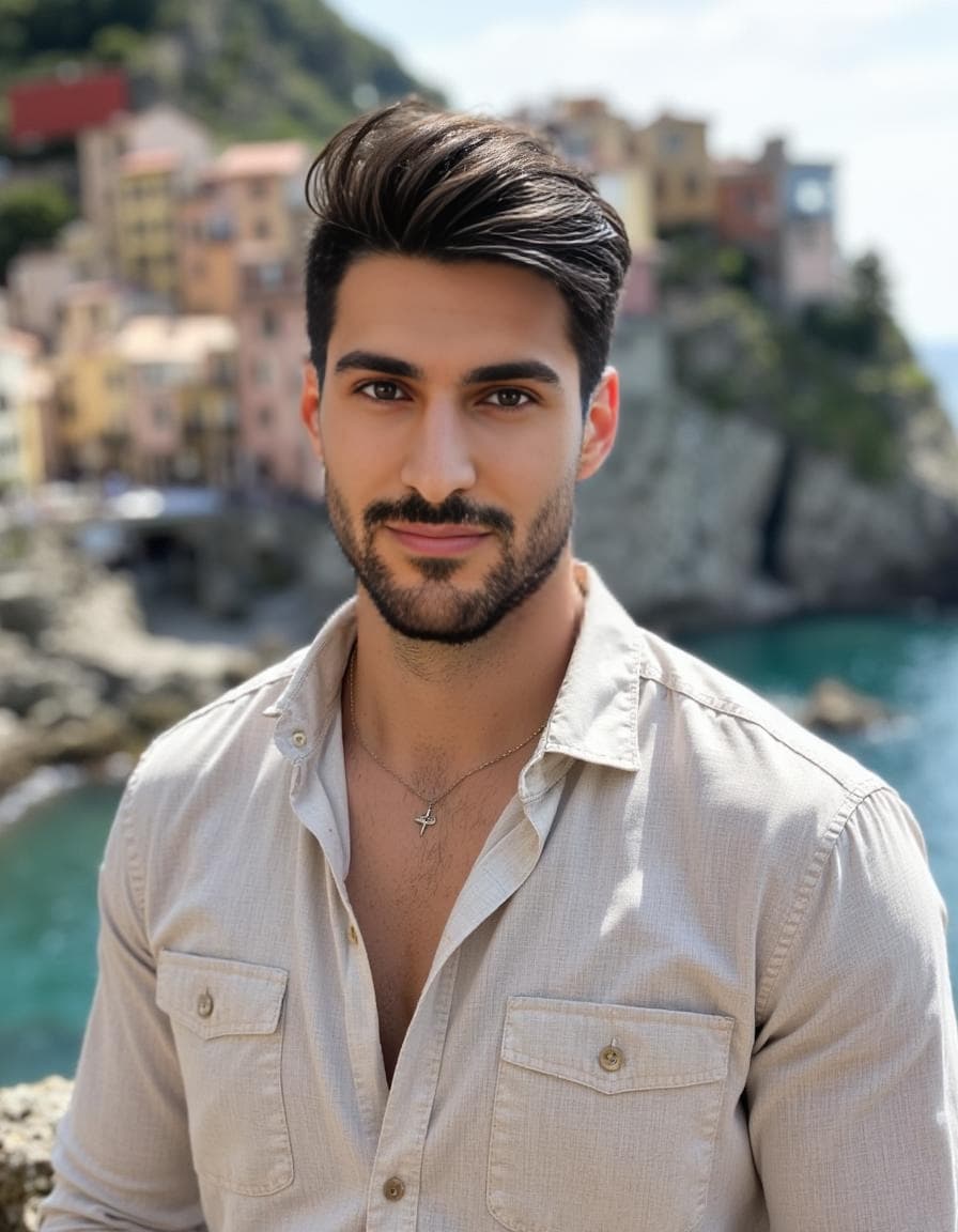 Example AI headshot 6 generated with Aragon