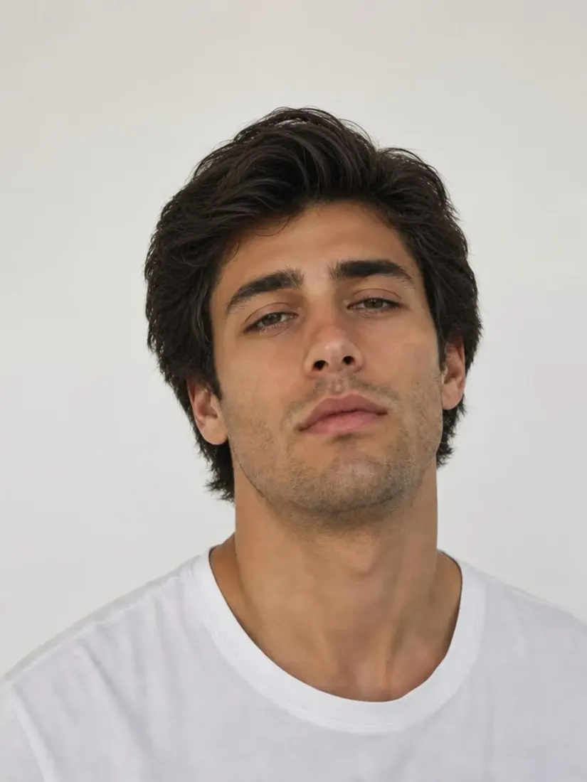 A man's hair appears neatly combed and smooth, tidied up by the Hair Fixer tool.