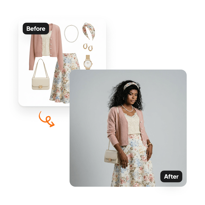 A sample result from the AI Stylist tool, previewing an edited photo.