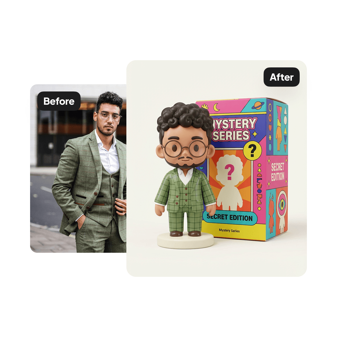 A third sample result from the Blind Box Generator, previewing one more edit.